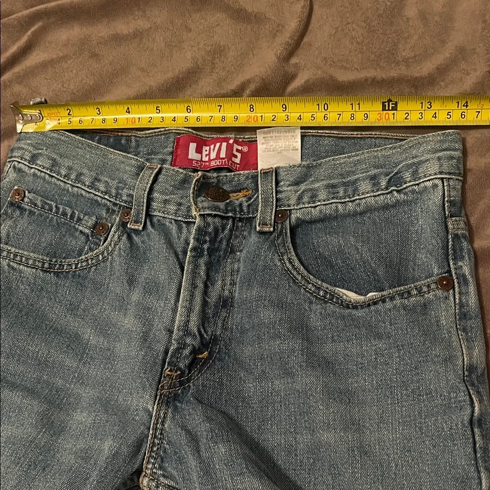 Levi's Men's Blue Denim Cutoff Shorts